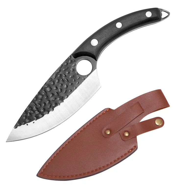 Stainless Steel Kitchen Boning Knife Handmade Fishing Knife Meat Cleaver Outdoor Cooking Cutter Butcher knife Cutter - Action Outdoors Kiwi