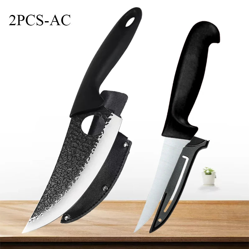 WXCOO Professional Japanese Chef's Knife Multi-purpose Kitchen Knives Stainless Steel Boning Knife Meat Cleaver Slicing Knife - Action Outdoors Kiwi