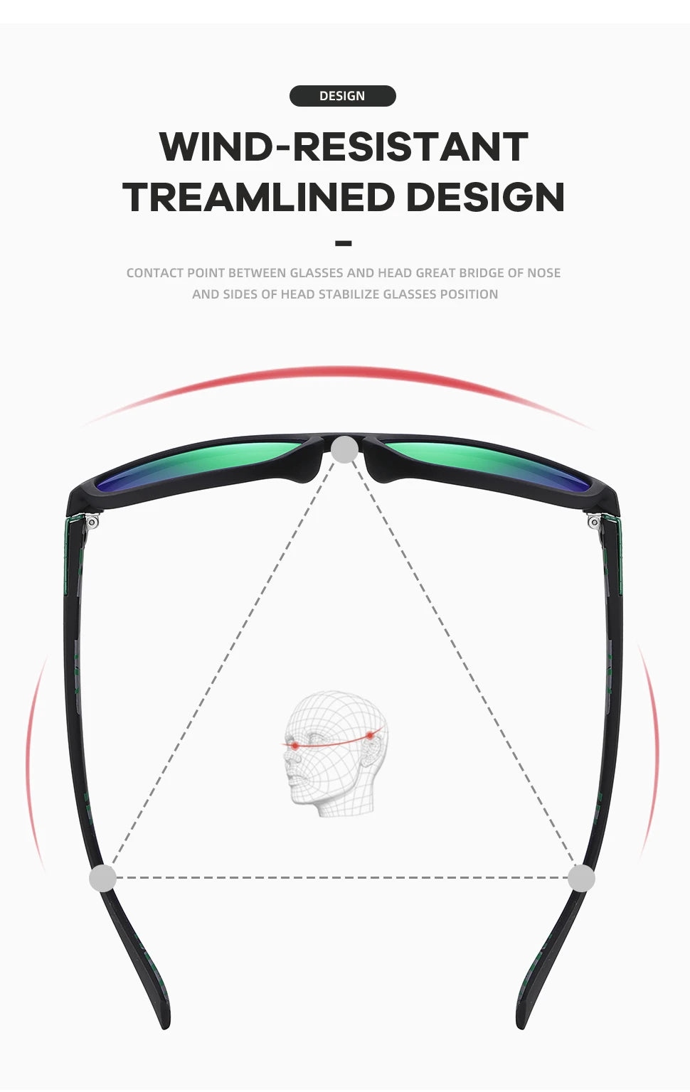 VAGHOZZ Brand Classic Sunglasses Men UV400 Fishing Sun Glasses Women Square Outdoor Male Sport Eyewear Driving Shades - Action Outdoors Kiwi