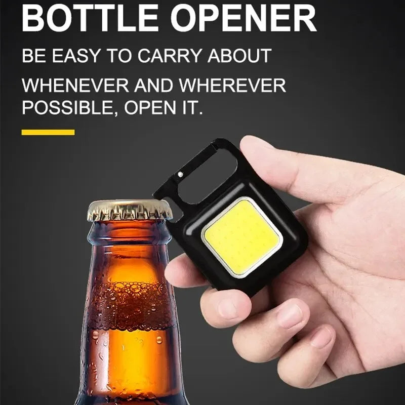 Mini Protable COB Flashlight Keychain Lamp 4 Lighting Modes Torch Outdoor Waterproof Emergency Camping Fishing Work Lights - Action Outdoors Kiwi