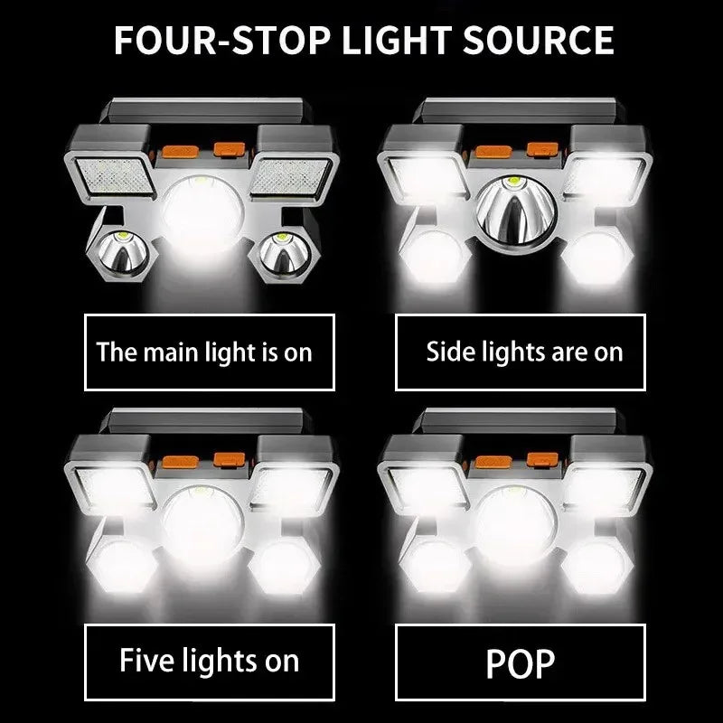 Powerful Rechargeable Head Flashlight for Fishing Led Headlamp Nitecore Camping Headlights Hunting Torch Hiking Front Lanterns - Action Outdoors Kiwi