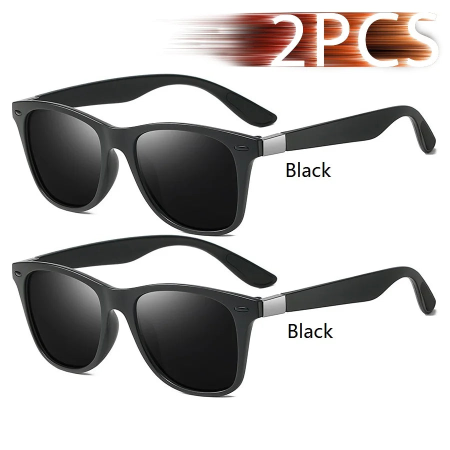 Fashion Vintage Square Unisex Driving Fishing Sunglasses Men Women Luxury Brand Designer Sun Glasses Anti-Glare Eyewear UV400 - Action Outdoors Kiwi