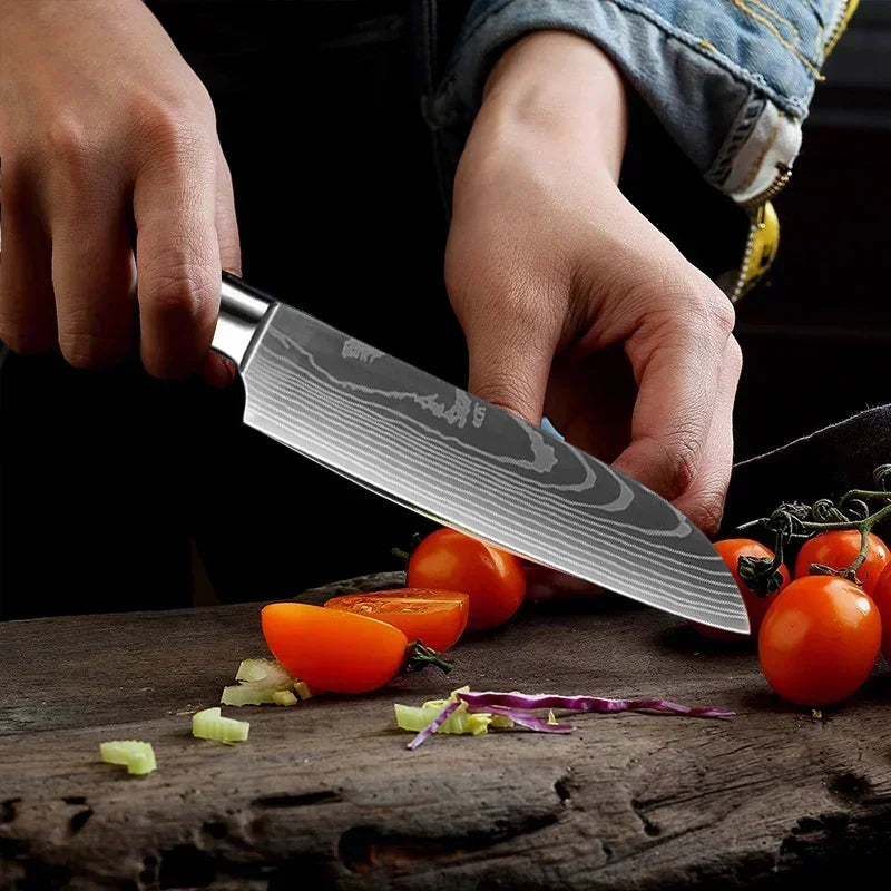 Kitchen Knives High Stainless Steel Chef Knife Slicing Butcher Boning Knife Cleaver Meat Vegetables Fruit Fish Filleting Knife - Action Outdoors Kiwi