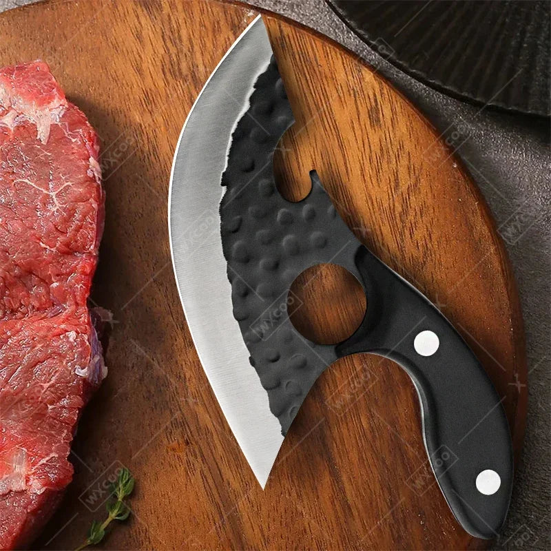 WXCOO Professional Kitchen Knives Hand Forged Boning Knife Stainless Steel Fruit Paring Knife Meat Cleaver Butcher Slicing Knife - Action Outdoors Kiwi