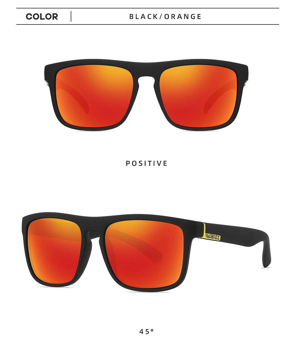 VAGHOZZ Brand Classic Sunglasses Men UV400 Fishing Sun Glasses Women Square Outdoor Male Sport Eyewear Driving Shades - Action Outdoors Kiwi