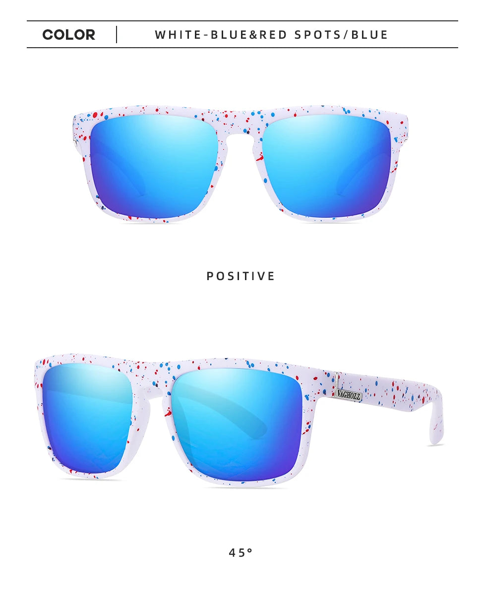 VAGHOZZ Brand Classic Sunglasses Men UV400 Fishing Sun Glasses Women Square Outdoor Male Sport Eyewear Driving Shades - Action Outdoors Kiwi