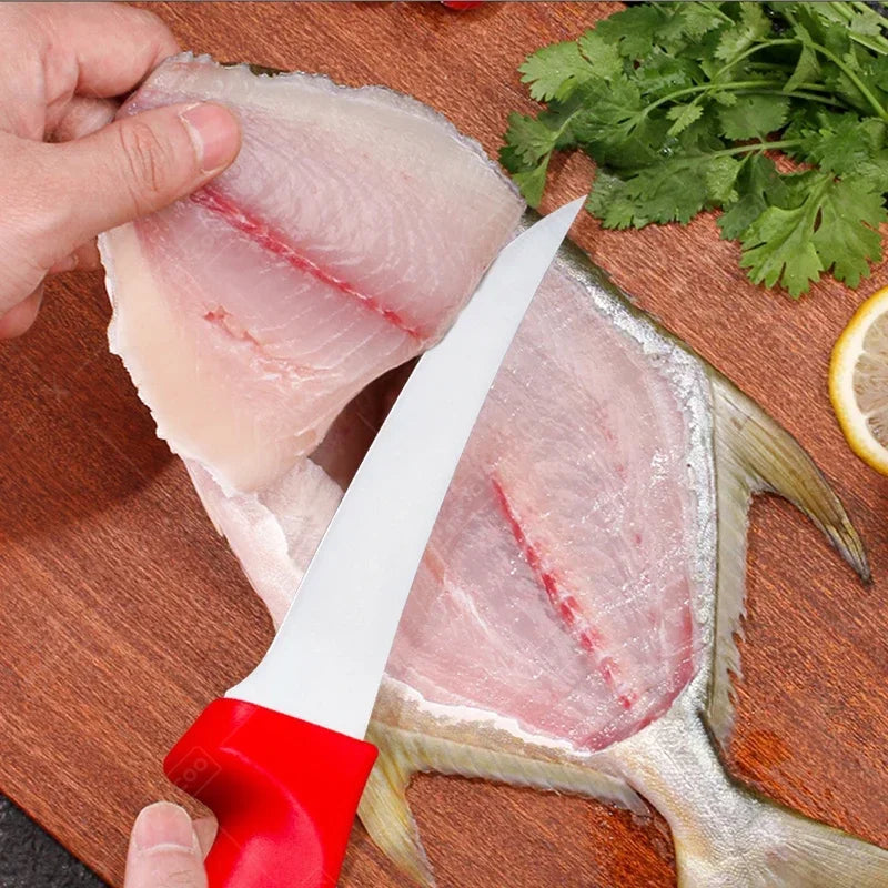 WXCOO Stainless Steel Skinning Carving Knife Kitchen Boning Knife Meat Butcher Cleaver Utility Chef Slicing Fish Fruit Knives - Action Outdoors Kiwi