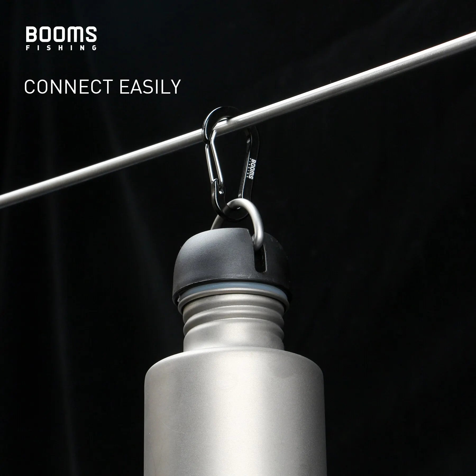Booms Fishing CC1 6Pcs Aluminum Alloy Carabiner Keychain Outdoor Camping Climbing Snap Clip Lock Buckle Hook Fishing Accessories - Action Outdoors Kiwi