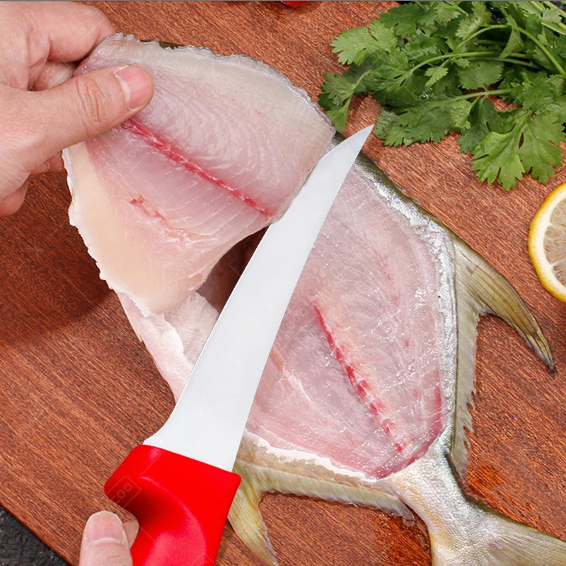 Stainless Steel Skinning Carving Knife Kitchen Boning Knife Meat Butcher Cleaver Utility Slicing Fish Vegetable Fruit Knives - Action Outdoors Kiwi