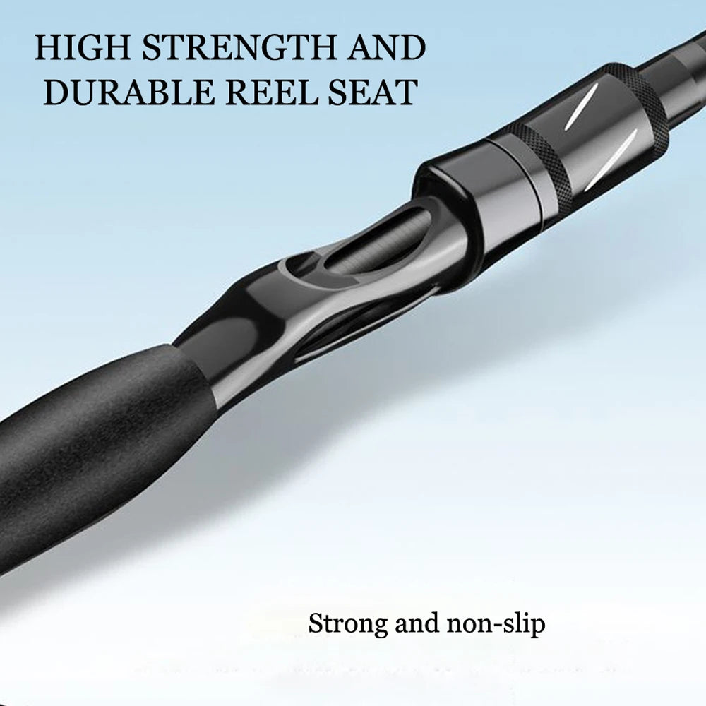 SIECHI Carbon Fiber Spinning Rod Telescopic Fishing Rod 1.8M 2.1M 2.4M 2.7M Casting Lure Feeder Rod Super Hard Carp Fishing Pole - Action Outdoors Kiwi