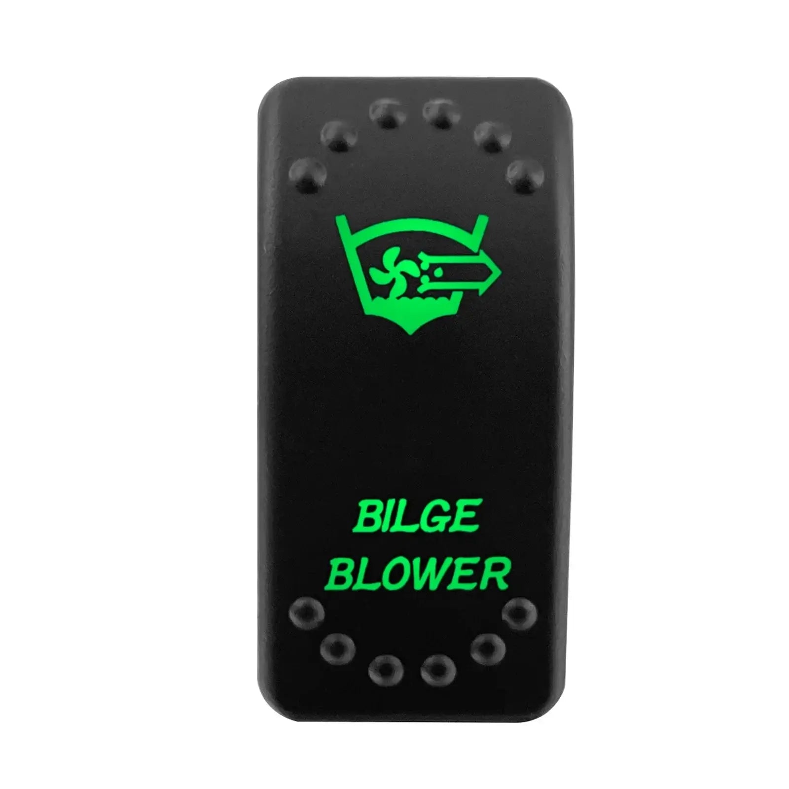 Waterproof Green Led Car Rocker Switch On Off 12V 20A Washer Wiper Momentary Toggle Switch For Marine Boat ATV RZR RV Autosteer