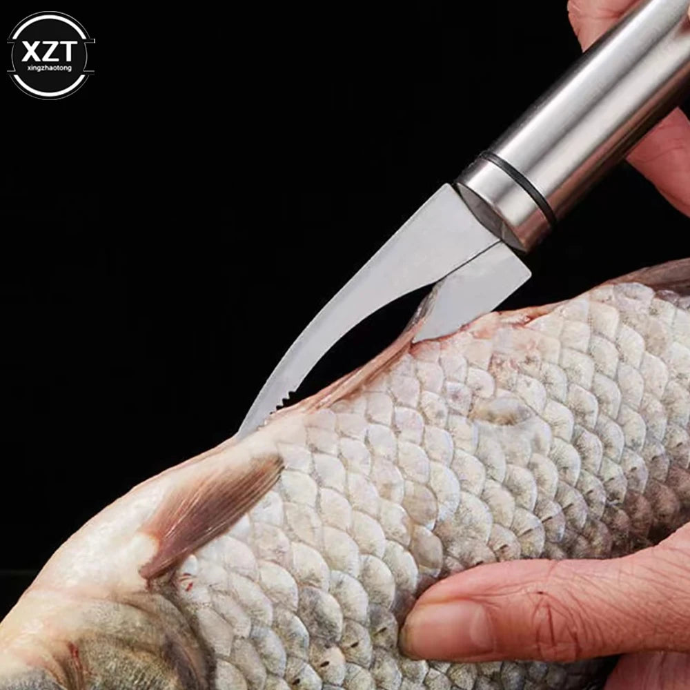 1pc Stainless Steel Shrimp Peeler Prawn Shrimp Deveiner Fishing Knife Lobster Shell Remover Peel Device Kitchen Seafood Tools - Action Outdoors Kiwi