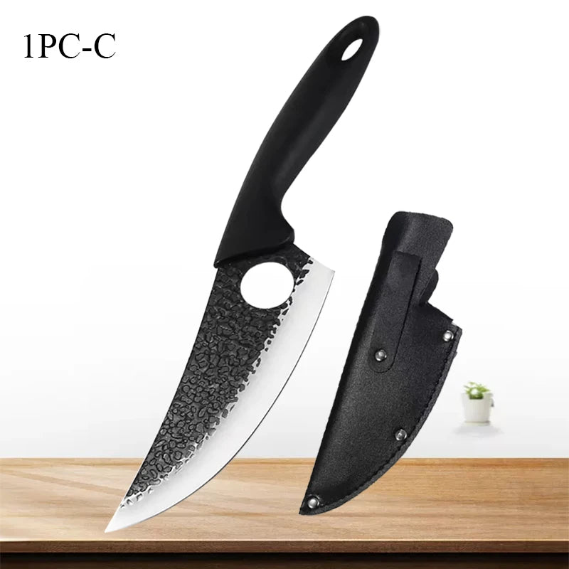 WXCOO Professional Japanese Chef's Knife Multi-purpose Kitchen Knives Stainless Steel Boning Knife Meat Cleaver Slicing Knife - Action Outdoors Kiwi