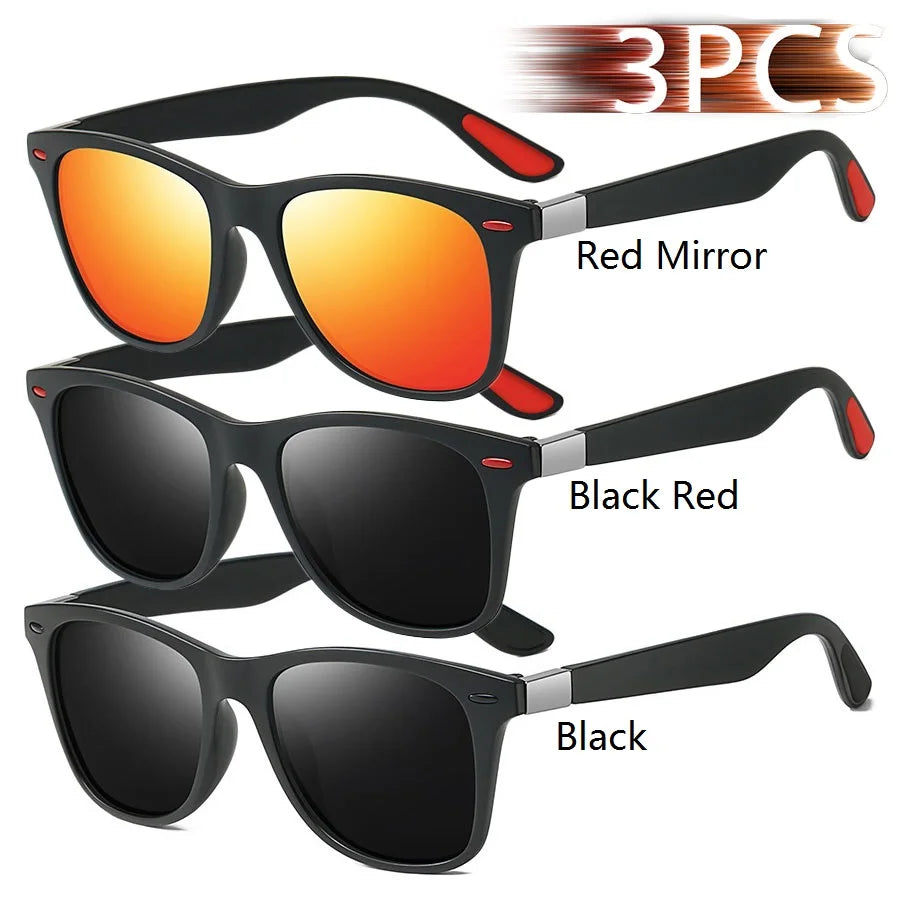 Fashion Vintage Square Unisex Driving Fishing Sunglasses Men Women Luxury Brand Designer Sun Glasses Anti-Glare Eyewear UV400 - Action Outdoors Kiwi