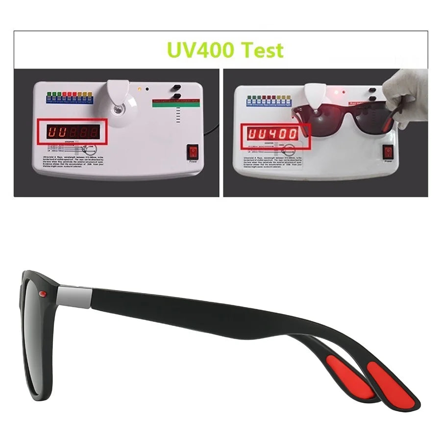 3 Pieces Fashion Unisex Vintage Square Sunglasses For Men Women Driving Fishing Luxury Brand Designer Sun Glasses UV400 Eyewear - Action Outdoors Kiwi