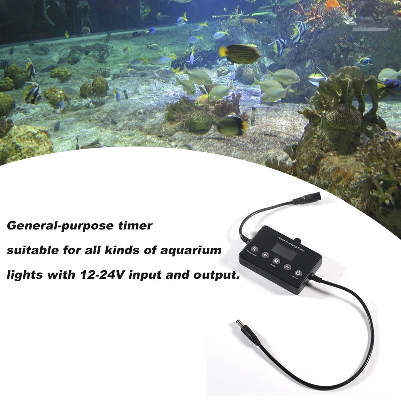 Fish Tank Timer Marine Aquarium LED Light Dimmer Controller Light Sunrise Sunset Modulator Aquarium Intelligent Timing Dimming - Action Outdoors Kiwi