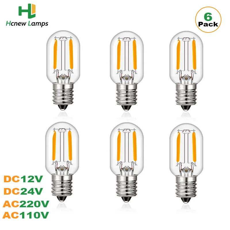 Vintage Low Voltage Led Bulb T20 Tubular Filament Bulb DC 12V 24V AC 220V E12 E14 Mini Tubu Bulb for RVs Marine Lighting Outdoor - Action Outdoors Kiwi
