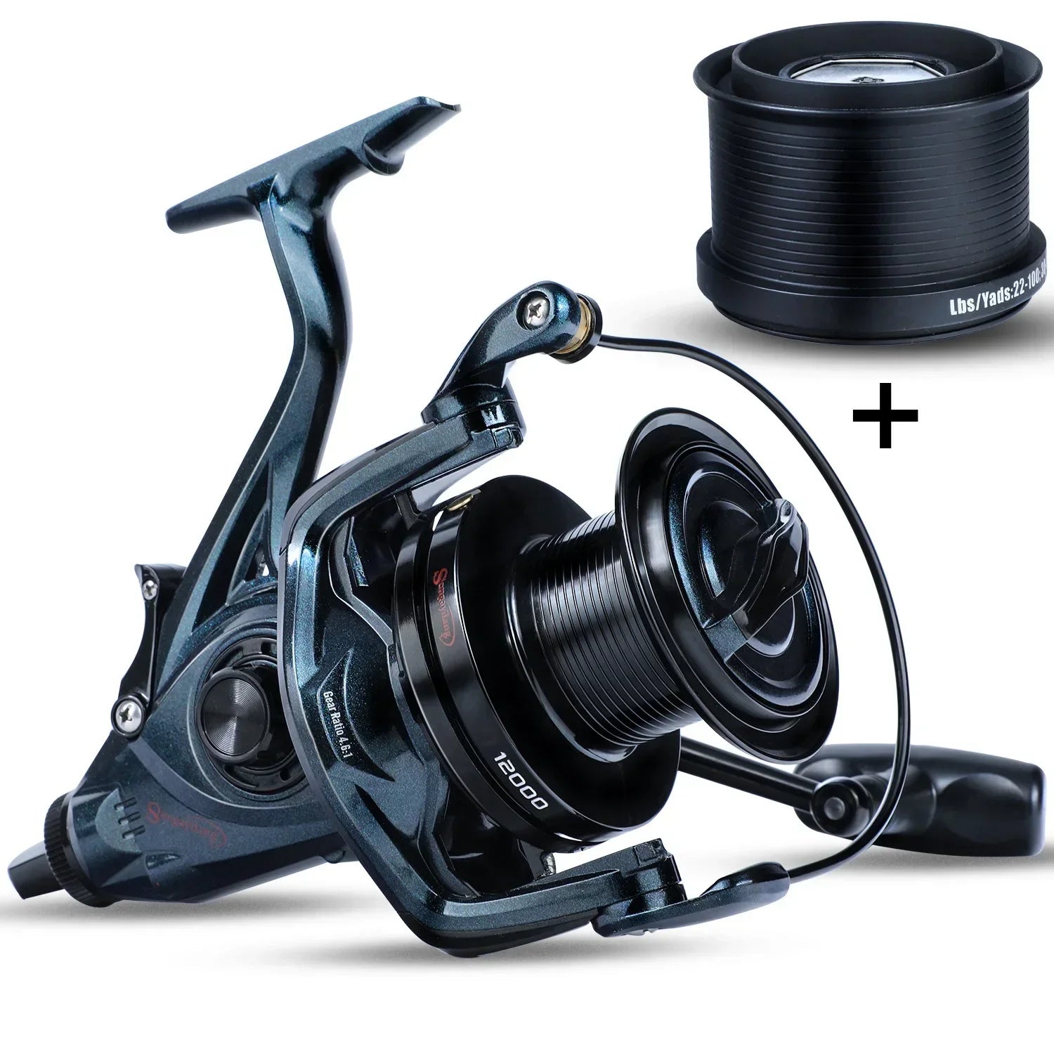 Sougayilang 8000-12000 Series Carp Fishing Reel Spinning Reel Max Drag 25kg Surf Fishing Reels Freshwater Saltwater Sea Fishing - Action Outdoors Kiwi