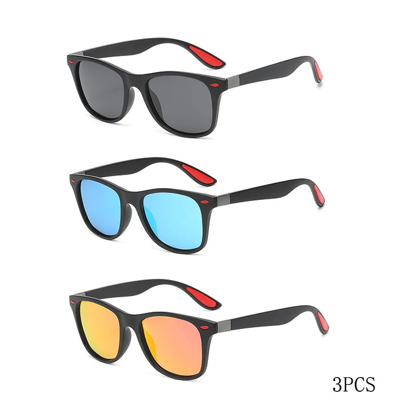 Fashion Classic Polarized Men And Women Square Sunglasses Anti Glare Goggles Travel Fishing Riding Glasses Uv400 - Action Outdoors Kiwi