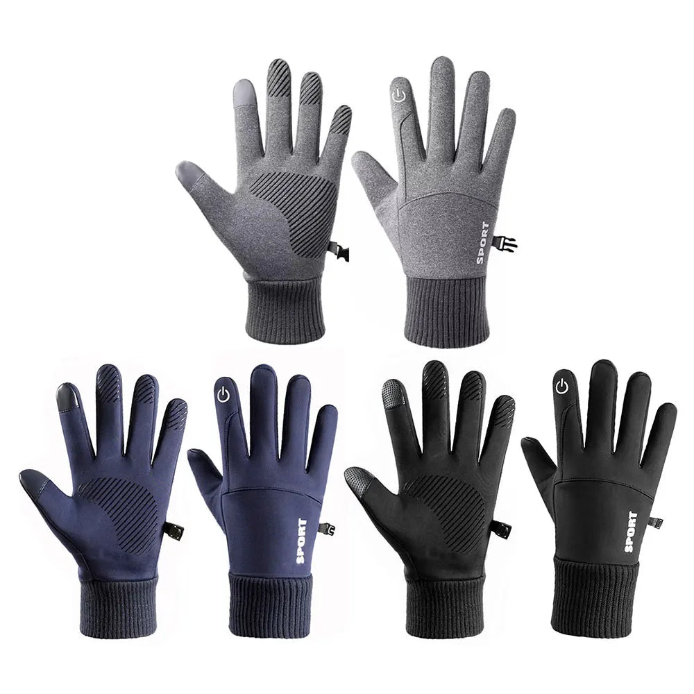 Winter Waterproof Women's Gloves Touchscreen Windproof Sports Fishing Driving Motorcycle Ski Non-slip Warm Cycling Men Gloves - Action Outdoors Kiwi