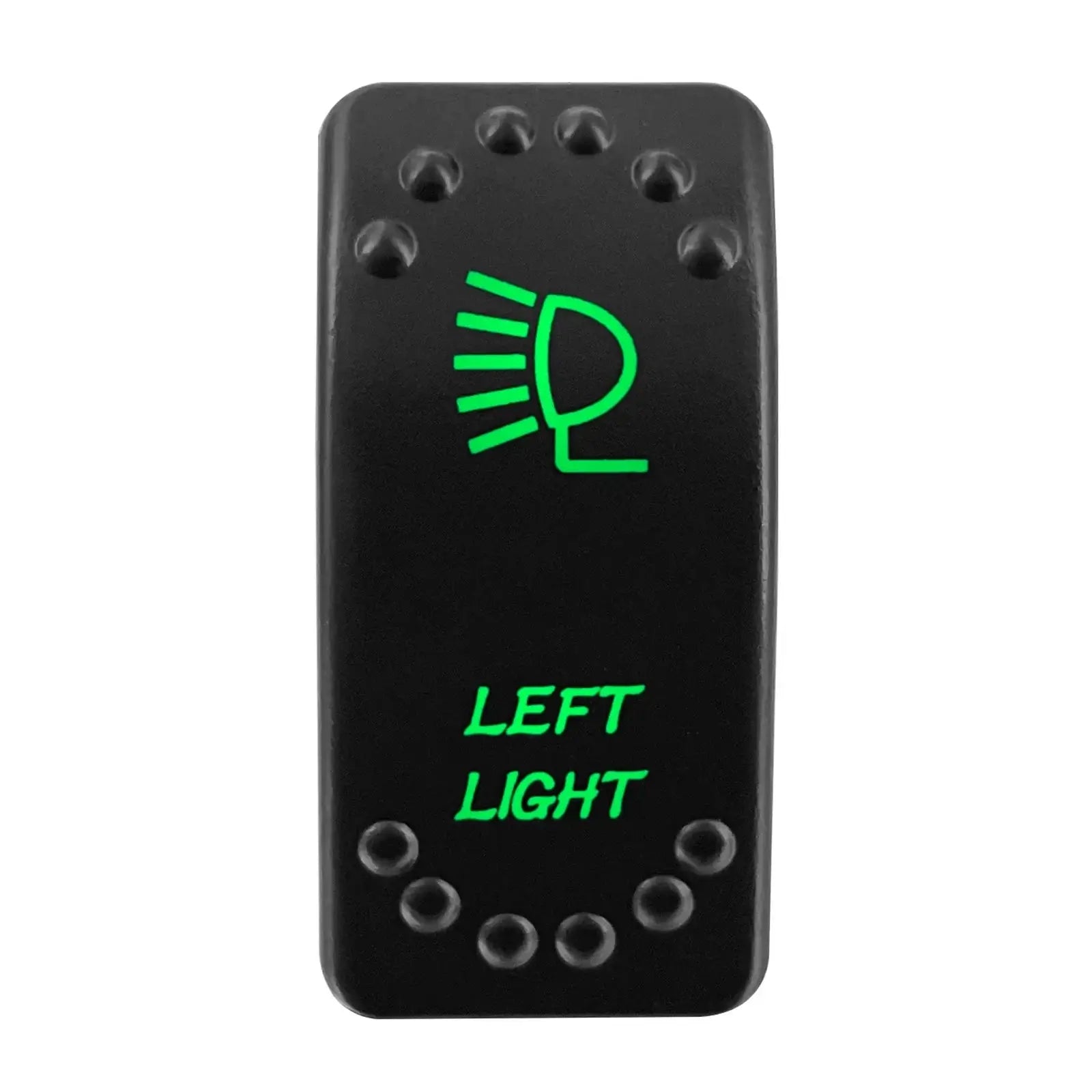 Waterproof Green Led Car Rocker Switch On Off 12V 20A Washer Wiper Momentary Toggle Switch For Marine Boat ATV RZR RV Autosteer