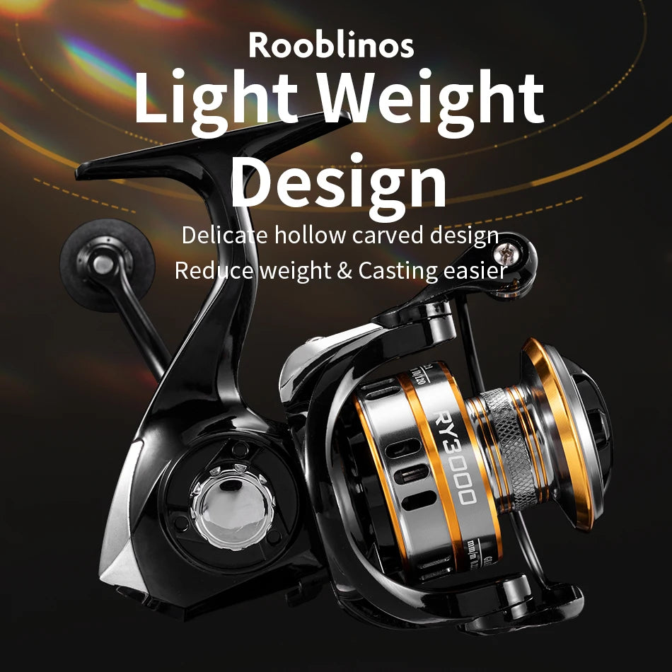 ROOBLINOS RY Spinning Reels Saltwater Freshwater Fishing Reel Ultralight Metal Frame Smooth And Tough High Speed Fishing Reels - Action Outdoors Kiwi