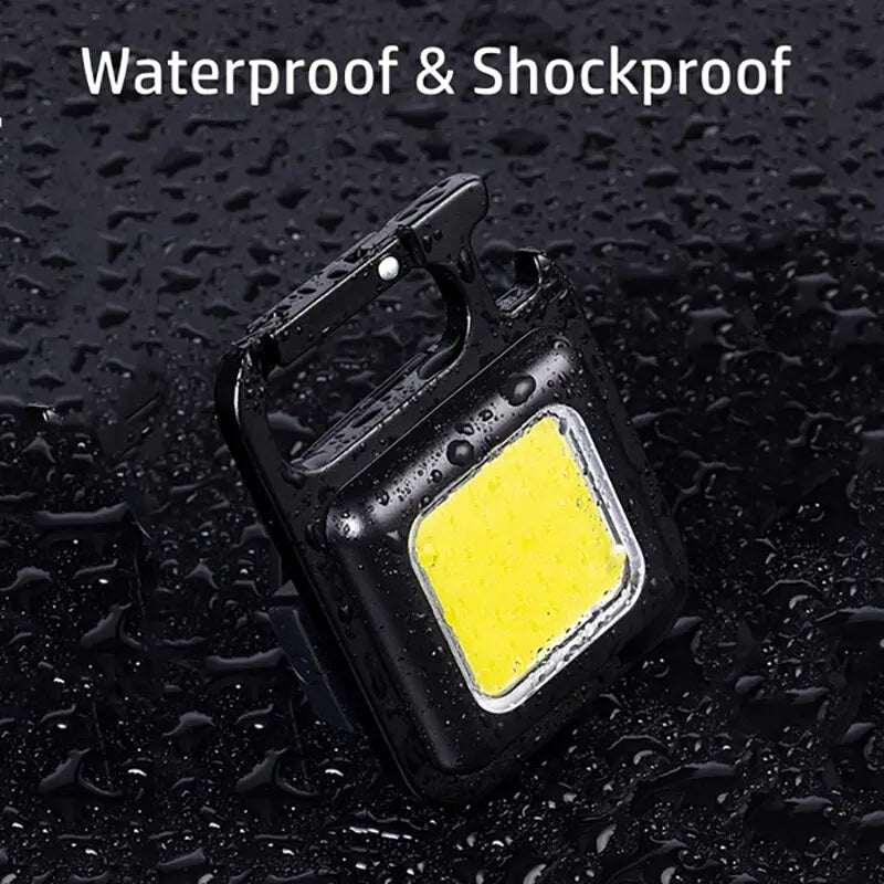 1000 LM Super Bright MINI COB Keychain Flashlight Charging Lamp Camping Lights with Magnet 4 Lighting Modes for Camping Home - Action Outdoors Kiwi