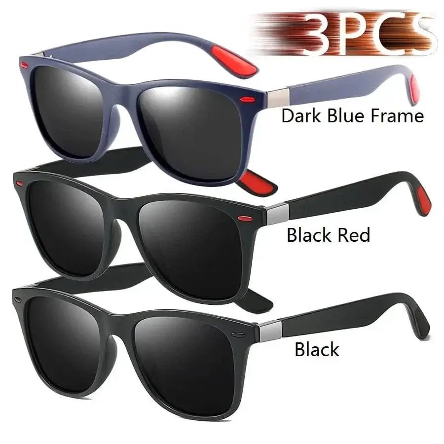 Fashion Vintage Square Unisex Driving Fishing Sunglasses Men Women Luxury Brand Designer Sun Glasses Anti-Glare Eyewear UV400 in 3 colors.