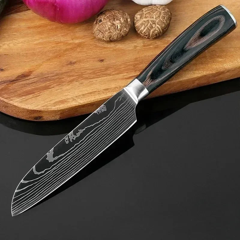 Kitchen Knives High Stainless Steel Chef Knife Slicing Butcher Boning Knife Cleaver Meat Vegetables Fruit Fish Filleting Knife - Action Outdoors Kiwi