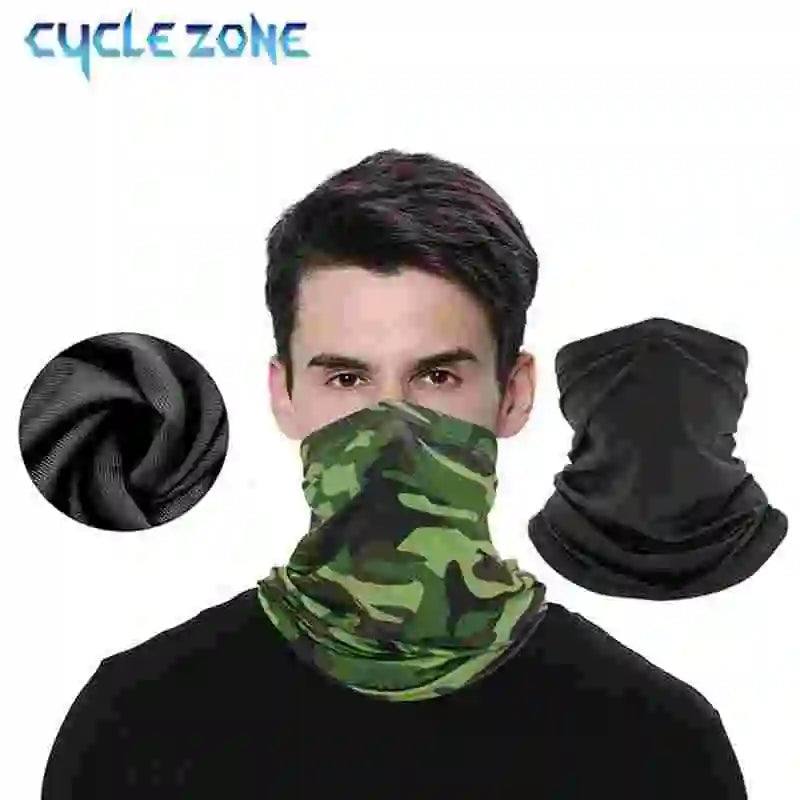 Cycling Mask Breathable Sunscreen Scarf Outdoor Scarf Neck Warmer Winter Bike Mask Headgear for Hiking Fishing Cycling Equipment - Action Outdoors Kiwi
