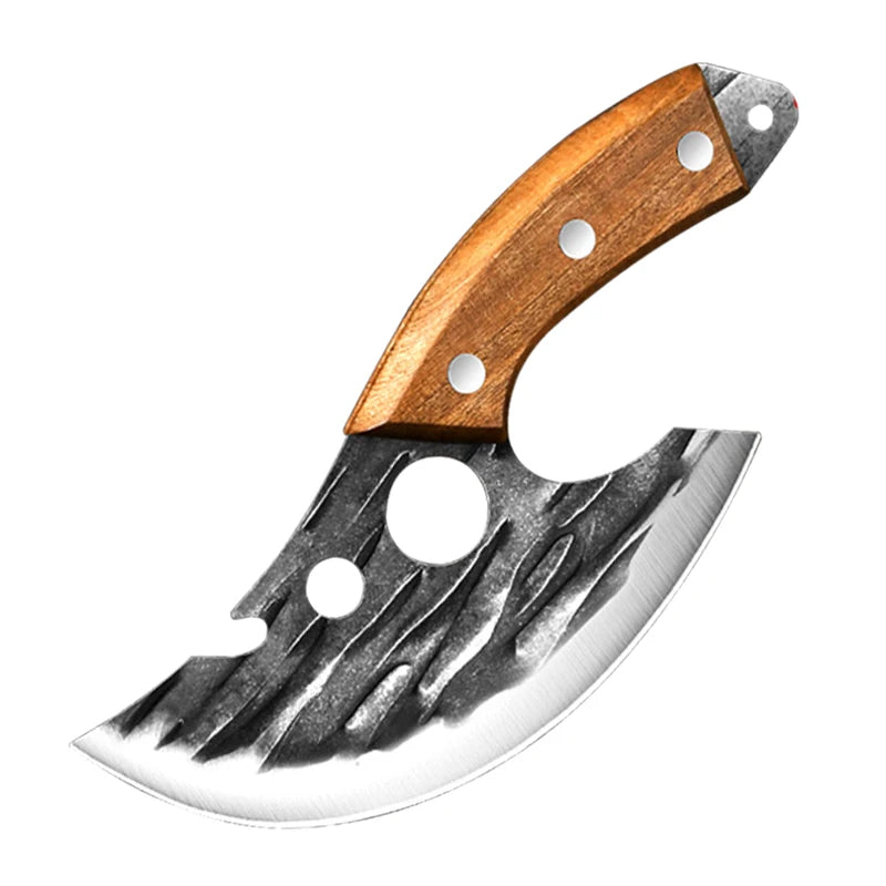 Forged Meat Cleaver Kitchen Chef Knife Fishing Boning Fruit Cutting Knife BBQ Butcher Portable Utility Viking Knife Can Opener - Action Outdoors Kiwi