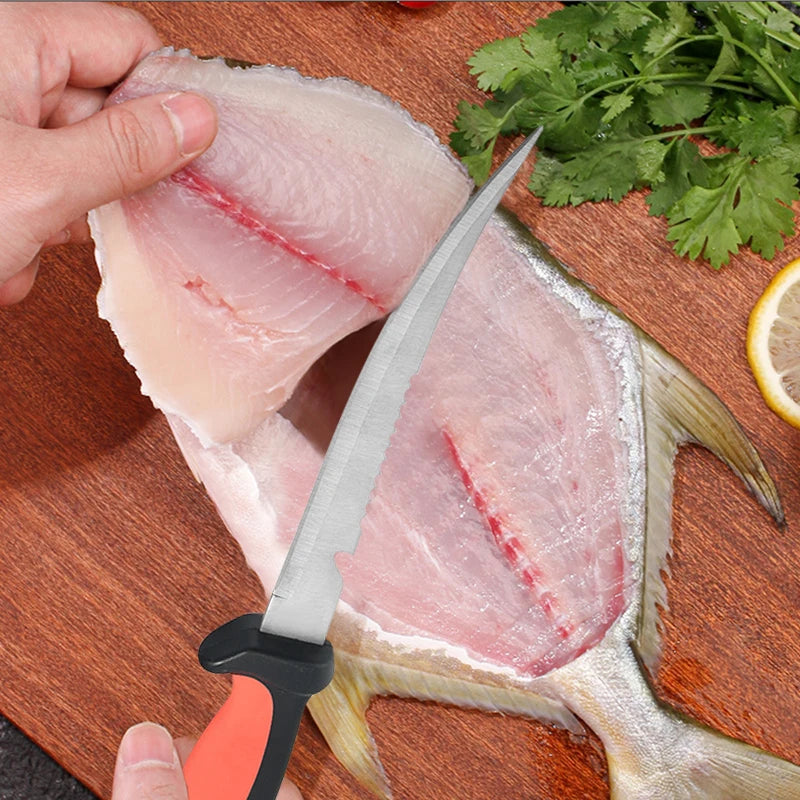 Stainless Steel Multifunctional Fishing Knife Fish Killing Knives Fish Planing Knife Kitchen Sharp Meat Cleaver Fruit Knife - Action Outdoors Kiwi