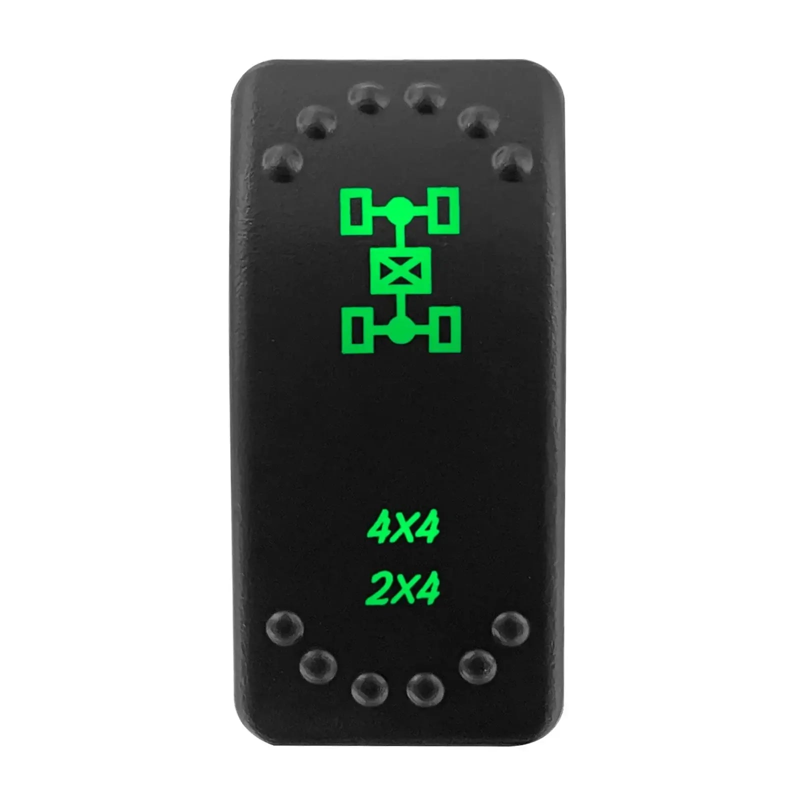 Waterproof Green Led Car Rocker Switch On Off 12V 20A Washer Wiper Momentary Toggle Switch For Marine Boat ATV RZR RV Autosteer