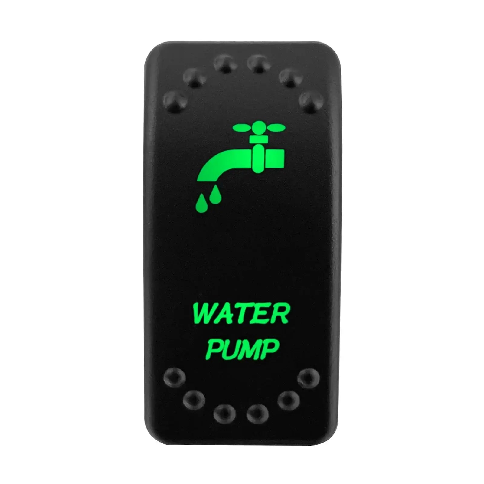 Waterproof Green Led Car Rocker Switch On Off 12V 20A Washer Wiper Momentary Toggle Switch For Marine Boat ATV RZR RV Autosteer