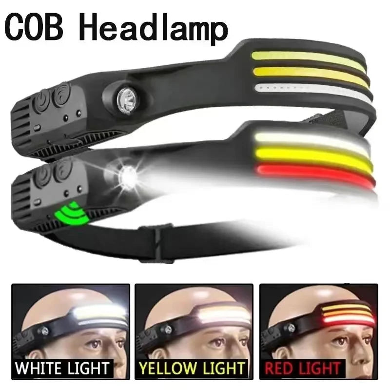 Headlight Portable head mounted work light rechargeable floodlight multifunctional outdoor fishing light strong running light - Action Outdoors Kiwi