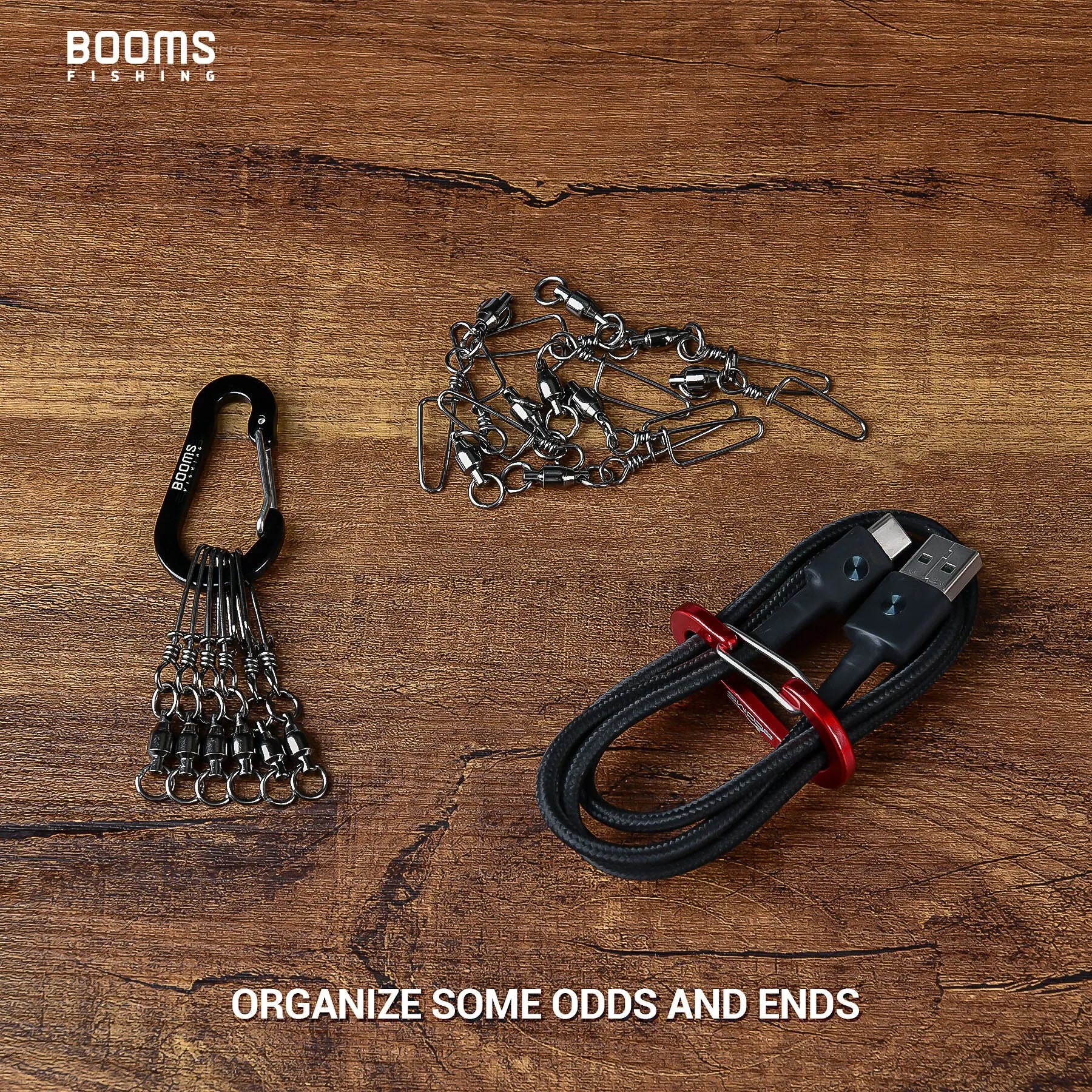 Booms Fishing CC1 6Pcs Aluminum Alloy Carabiner Keychain Outdoor Camping Climbing Snap Clip Lock Buckle Hook Fishing Accessories - Action Outdoors Kiwi