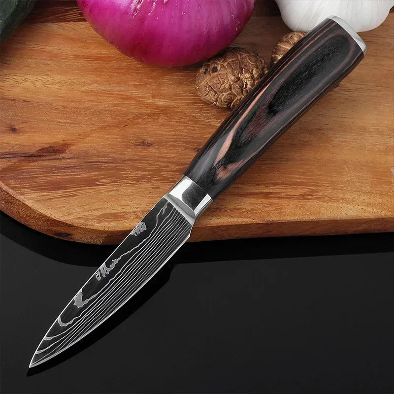 Kitchen Knives High Stainless Steel Chef Knife Slicing Butcher Boning Knife Cleaver Meat Vegetables Fruit Fish Filleting Knife - Action Outdoors Kiwi