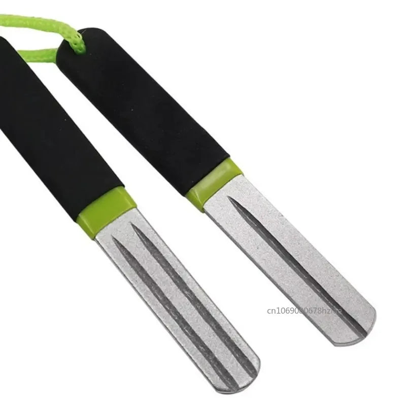 Portable Diamond Stone Fish Hook Diamond Sharpener Knife Sharpen Tools Hook Whetstone Keychain for Outdoor Fishing Accessories - Action Outdoors Kiwi