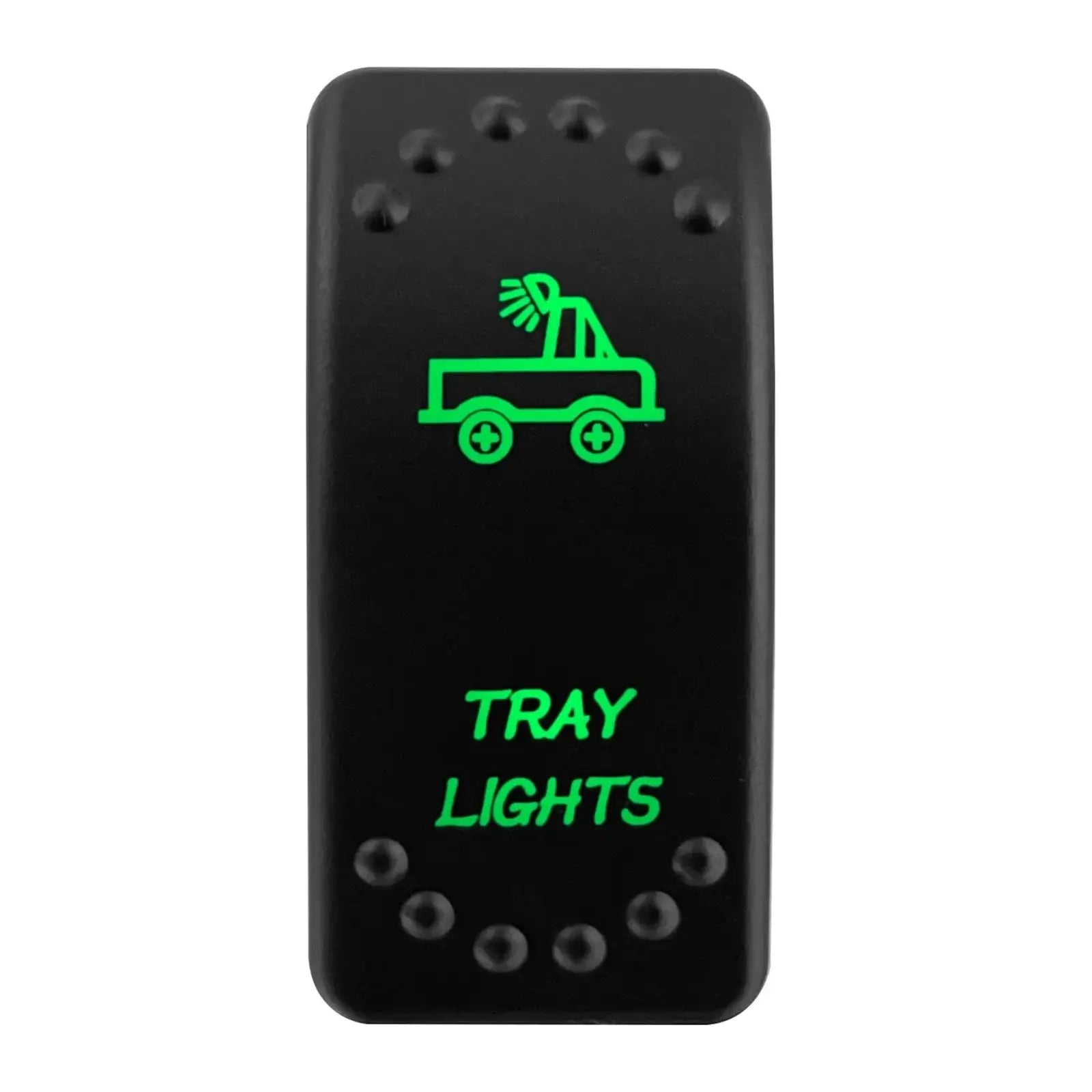 Waterproof Green Led Car Rocker Switch On Off 12V 20A Washer Wiper Momentary Toggle Switch For Marine Boat ATV RZR RV Autosteer