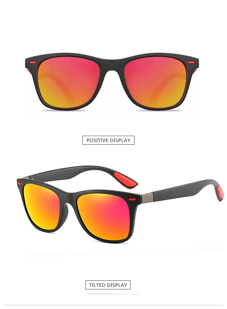 Fashion Classic Polarized Men And Women Square Sunglasses Anti Glare Goggles Travel Fishing Riding Glasses Uv400 - Action Outdoors Kiwi