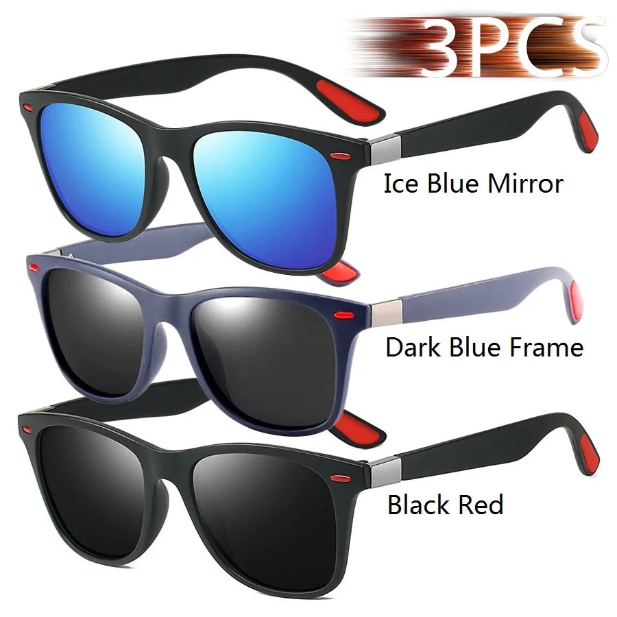 Fashion Vintage Square Unisex Driving Fishing Sunglasses Men Women Luxury Brand Designer Sun Glasses Anti-Glare Eyewear UV400 - Action Outdoors Kiwi