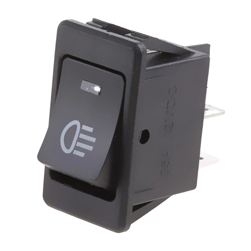 Fog Light Rocker Switch with LED 4 Pin for Car Truck Boat Marine Dash Dashboard Automotive Interior Switches - Action Outdoors Kiwi