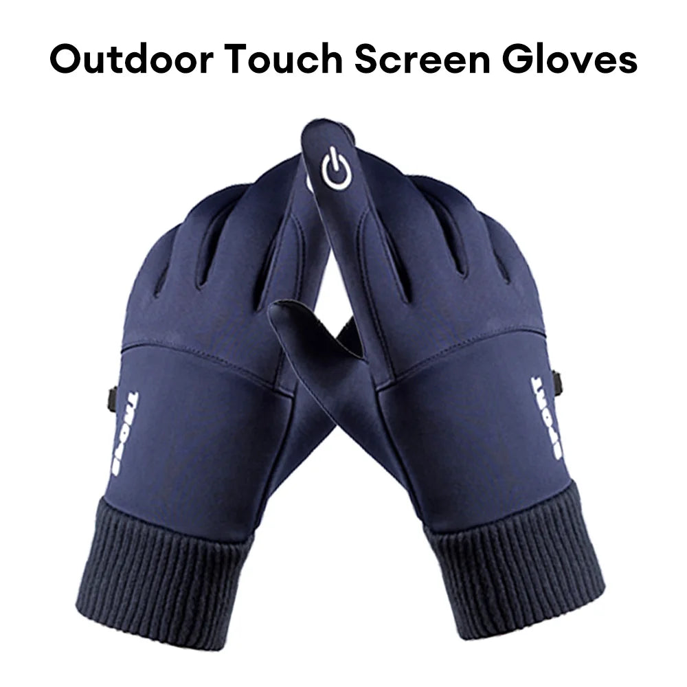 Winter Waterproof Women's Gloves Touchscreen Windproof Sports Fishing Driving Motorcycle Ski Non-slip Warm Cycling Men Gloves - Action Outdoors Kiwi