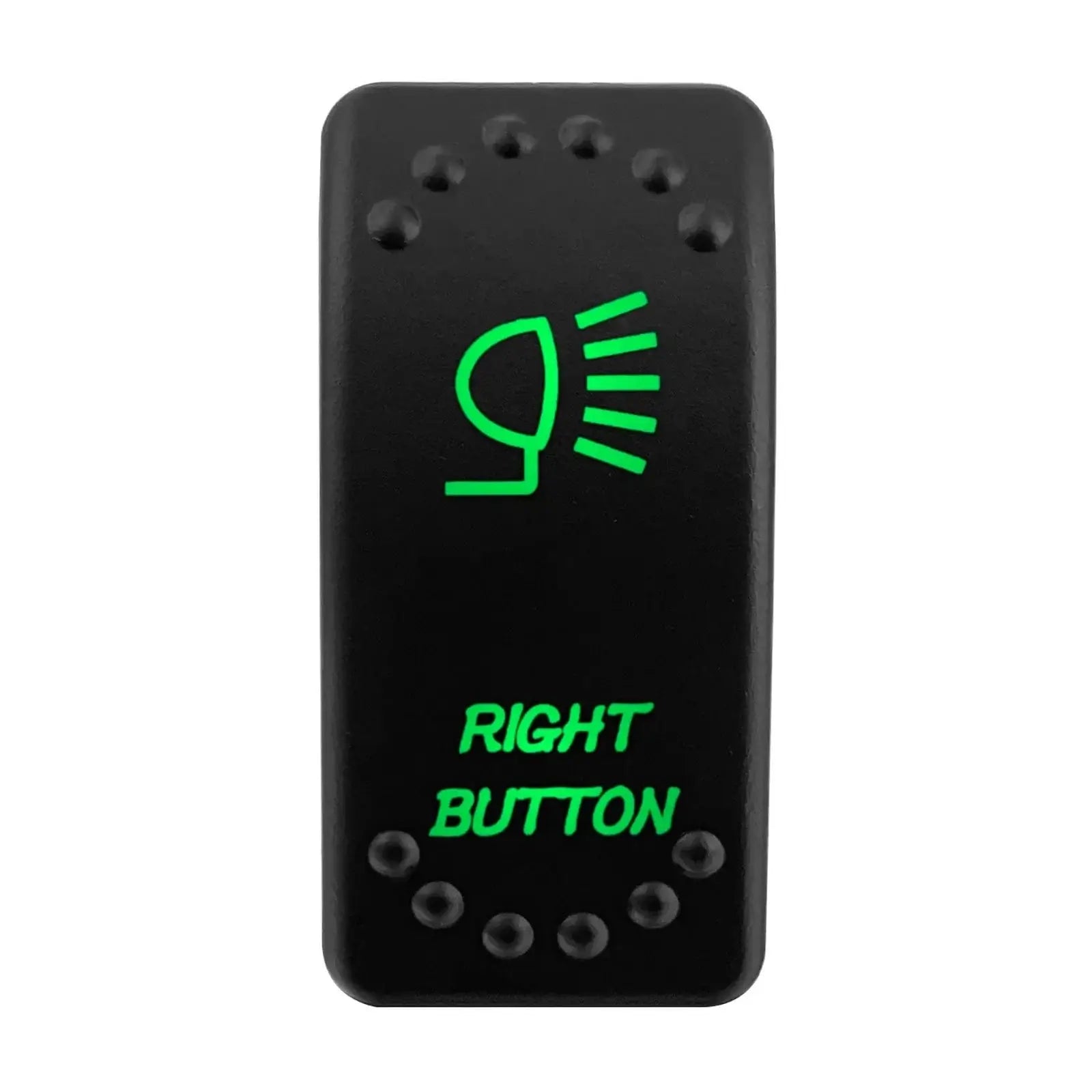 Waterproof Green Led Car Rocker Switch On Off 12V 20A Washer Wiper Momentary Toggle Switch For Marine Boat ATV RZR RV Autosteer