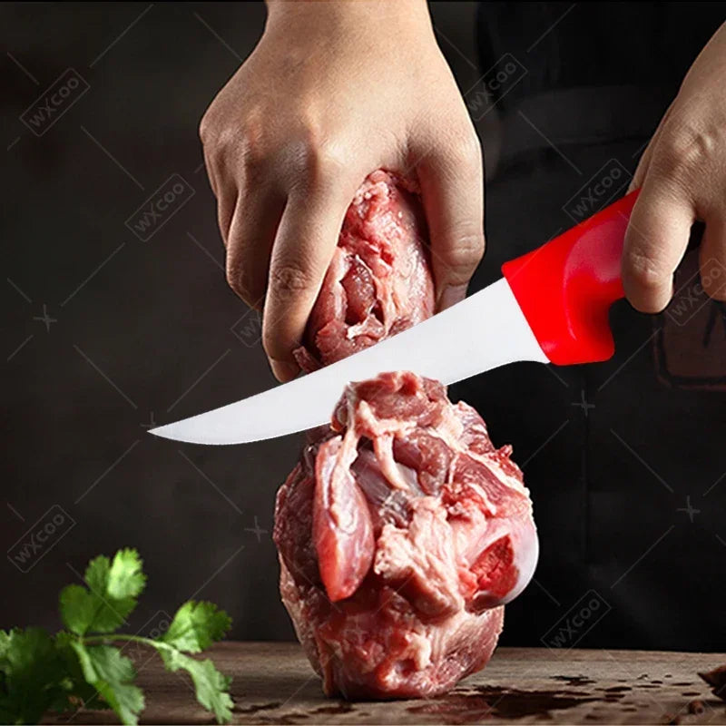 WXCOO Stainless Steel Skinning Carving Knife Kitchen Boning Knife Meat Butcher Cleaver Utility Chef Slicing Fish Fruit Knives - Action Outdoors Kiwi