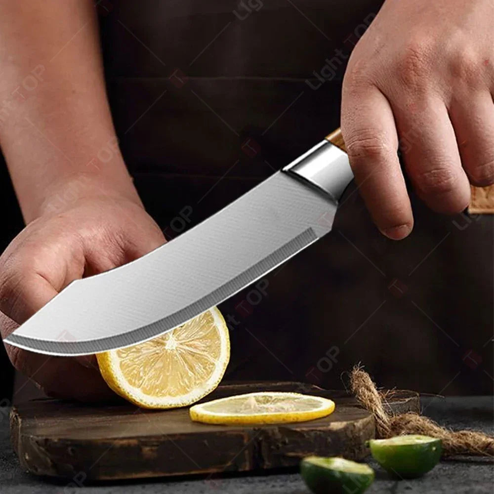 Kitchen Knife Chef Pig Killing Knife Multi-Purpose Meat Cleaver Butcher Knife Stainless Steel Kitchen Knives and Accessories - Action Outdoors Kiwi