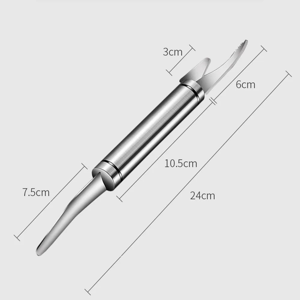 1pc Stainless Steel Shrimp Peeler Prawn Shrimp Deveiner Fishing Knife Lobster Shell Remover Peel Device Kitchen Seafood Tools - Action Outdoors Kiwi