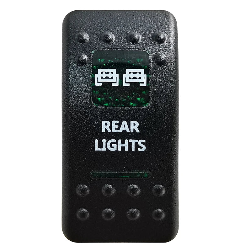 Green Led Light Bar Rocker Switch SPST 5Pins/DPDT 7Pins For Car Marine Boat IP68 NARVA Carling ARB Auto Parts Camper Replacement - Action Outdoors Kiwi