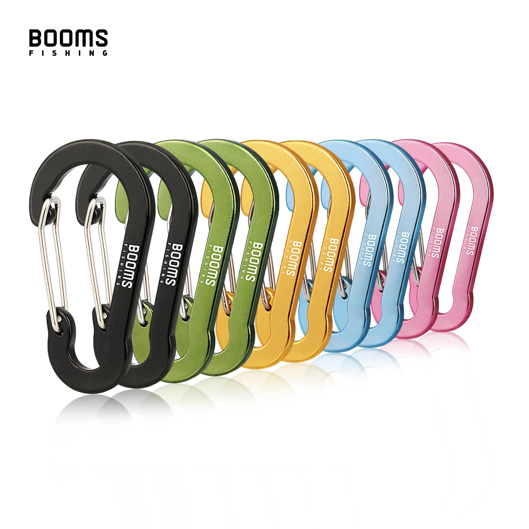 Booms Fishing CC1 Steel Small Carabiner Clips Outdoor Camping Multi Tool Fishing Acessories 6pcs - Action Outdoors Kiwi