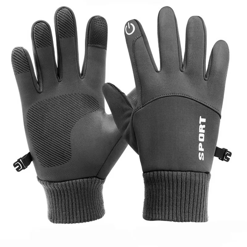 Winter Waterproof Men's Gloves Touchscreen Windproof Sports Fishing Driving Motorcycle Ski Non-slip Warm Cycling Women Gloves - Action Outdoors Kiwi